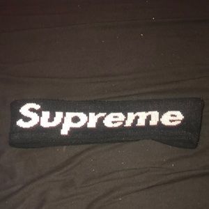 All black supreme head band